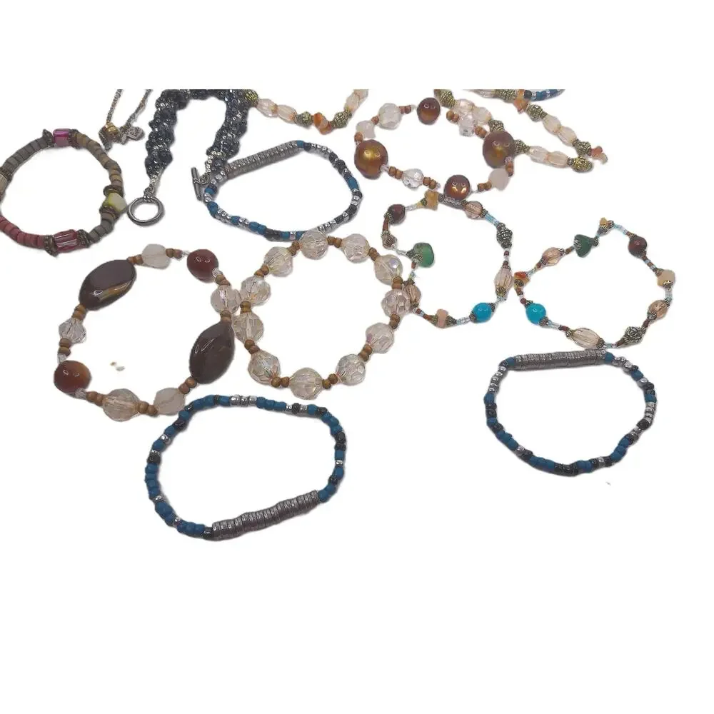 Boho Beaded Bracelet Assorted Lot Of 16